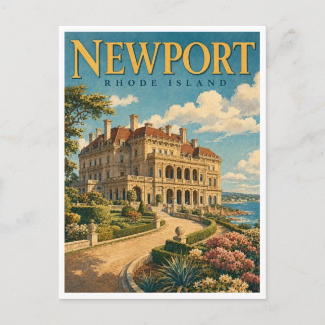 Carte Postale Newport Rhode Island The Breakers GeoSaga (Devant)