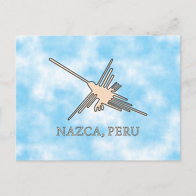 Carte Postale Newsprint de Nazca Hummingbird (Devant)