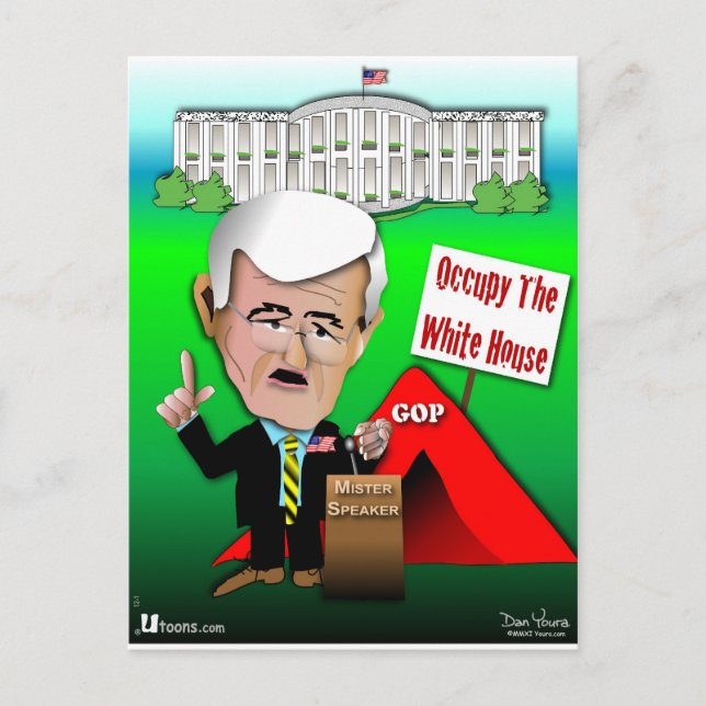 Carte Postale Newt Occupy Maison Blanche (Devant)