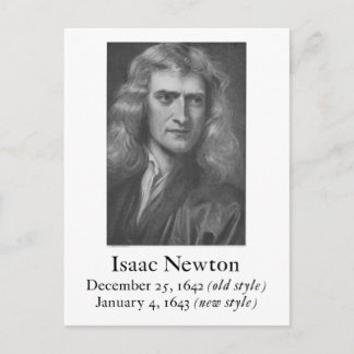 Carte postale Newton