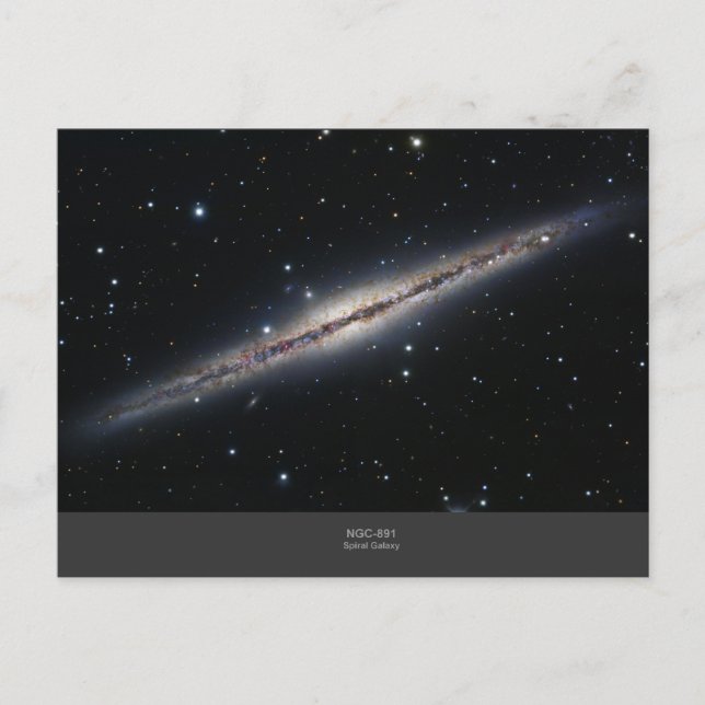 Carte Postale NGC-891 galaxie spirale (Devant)