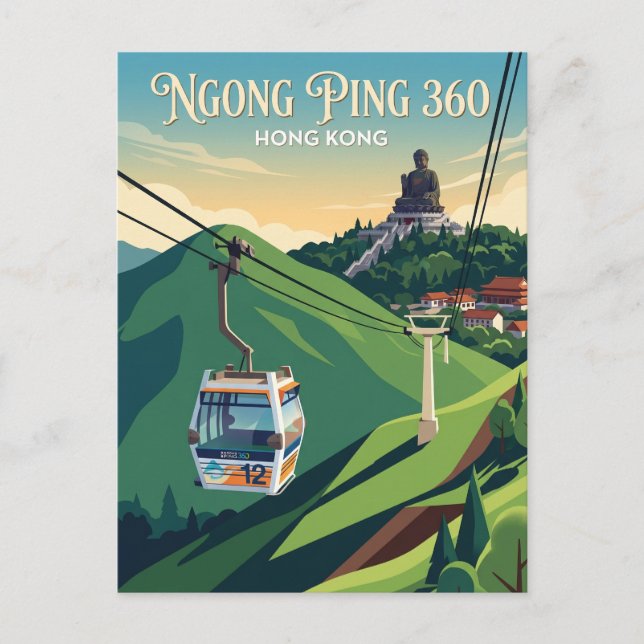 Carte Postale Ngong Ping 360 Hong Kong (Devant)