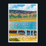 Carte Postale Ngorongoro Tanzanie Flamant rose sauvage<br><div class="desc">Les rhinocéros noirs du parc national du cratère de Ngorongoro sont une espèce rare dont la présence à Ngorongoro a eu un impact important sur l'industrie touristique en Tanzanie. Le cratère de Ngorongoro, site classé au patrimoine mondial de l'UNESCO en Tanzanie, est une merveille géologique et un paradis faunique. Cette...</div>