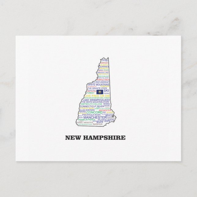 CARTE POSTALE NH WORD STATE (Devant)