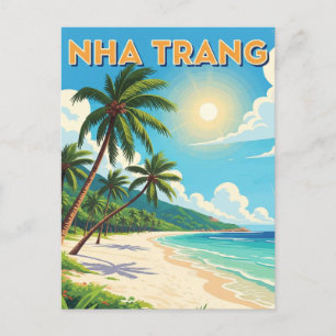 Carte Postale Nha Trang Beach Vietnam Travel