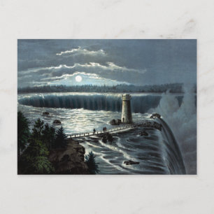 Carte Postale Niagara Falls ca. 1865 Poster vintage restauré