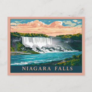 Carte Postale Niagara Falls Canada, États-Unis