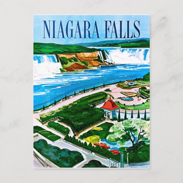 Carte Postale Niagara Falls, vue sur la région, Canada, voyage v (Devant)