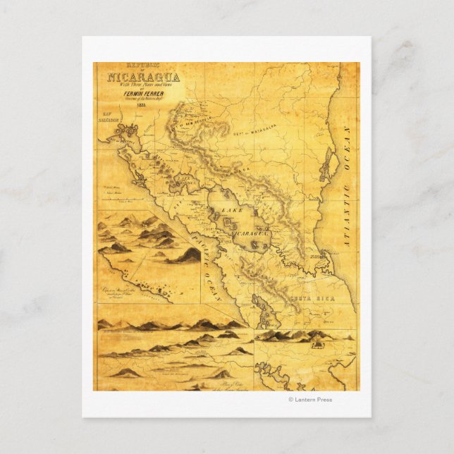 Carte Postale NicaraguaCarte panoramiqueNicaragua (Devant)