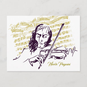 Carte Postale Niccolo Paganini