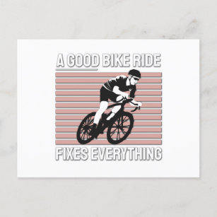 Carte Postale Nice Bike Rider Design - Un Bon Véhicule Fixes