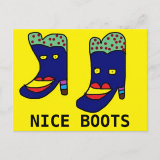 Carte Postale Nice boots