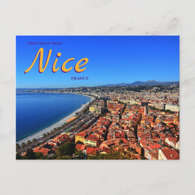 Carte postale Nice France Pittoresque City Scape (Devant)
