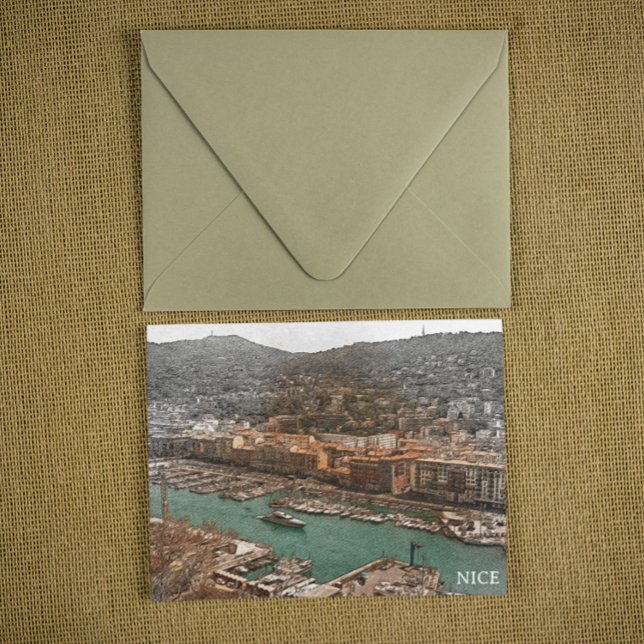Carte Postale Nice France Port Lympia Panorama (nice france port lympia postcard)