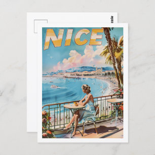 Carte Postale Nice France Vintage Lieu de voyage célèbre