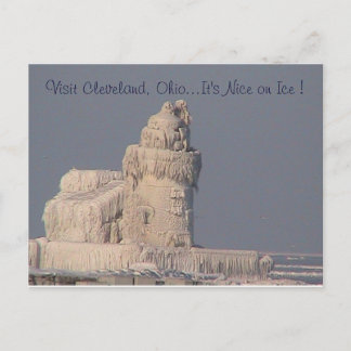 Carte postale Nice on Ice (Phare gelé)