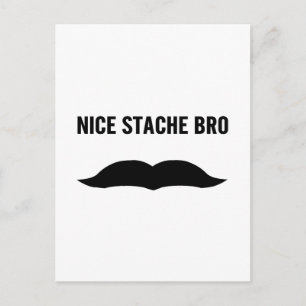 Carte Postale Nice Stache Bro
