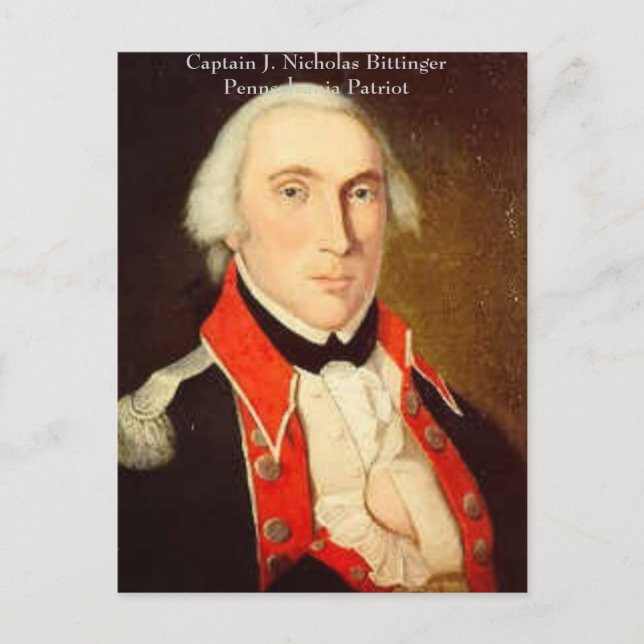 Carte Postale Nicholas Bittinger, Captain J. Nic... - Customized (Devant)