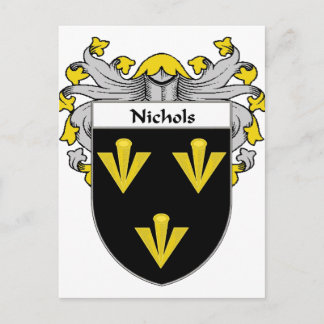 Carte Postale Nichols Coat of Arms/Family Crest (mannequin)