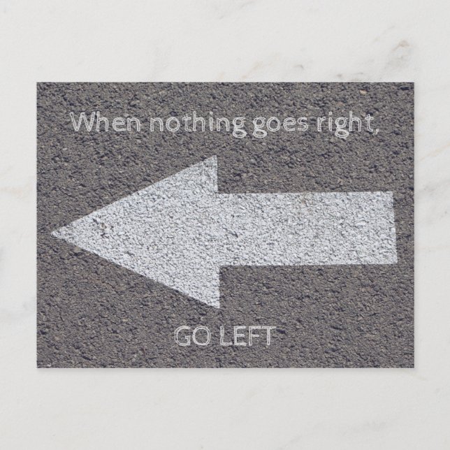Carte Postale Nichts geht rechts (Devant)