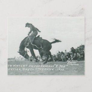 Carte Postale Nick Knight équitation T. Joe à Cheyenne Frotier D