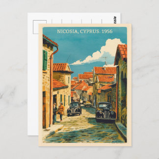 Carte Postale Nicosie, capitale de Chypre Cadeaux souvenirs Vint