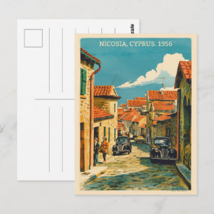Carte Postale Nicosie, capitale de Chypre Cadeaux souvenirs Vint