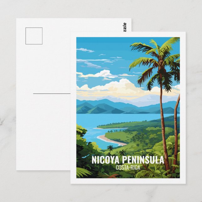 Carte Postale Nicoya Péninsule Costa Rica Lieu de voyage célèbre (Devant / Derrière)