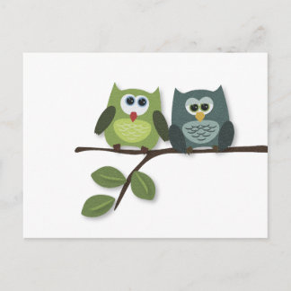 Carte Postale Nid de hiboux