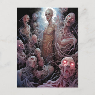 Carte Postale Nid De Zombies Morts Non Morts Horreur Art