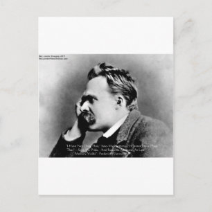 Carte Postale Nietzsche "Fierté Vs Mémoire" Citation de Sagesse 