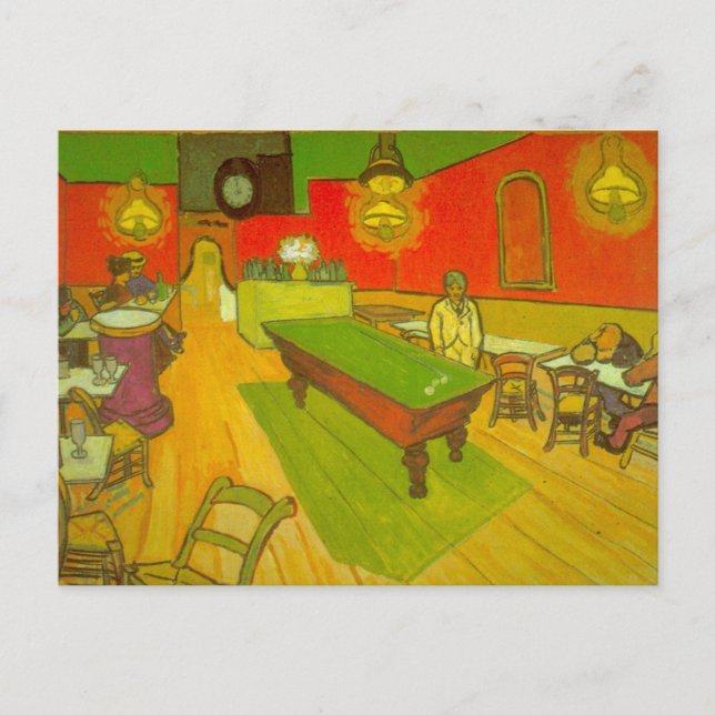 Carte Postale Night Cafe par Vincent van Gogh (Devant)
