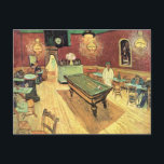 Carte Postale Night Cafe, Place Lamartine par Vincent van Gogh<br><div class="desc">Le Night Cafe de la Place Lamartine à Arles by Vincent van Gogh est une peinture architecturale de post impressionnisme d'art vintage offrant une vue intérieure sur un restaurant et un bar avec des gens et un billard. À propos de l'artiste : Vincent Willem van Gogh était un peintre post...</div>