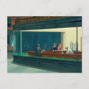 Carte Postale Nighthawks 1942 d'Edward Hopper