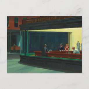 Carte Postale Nighthawks peinture par Edward Hopper