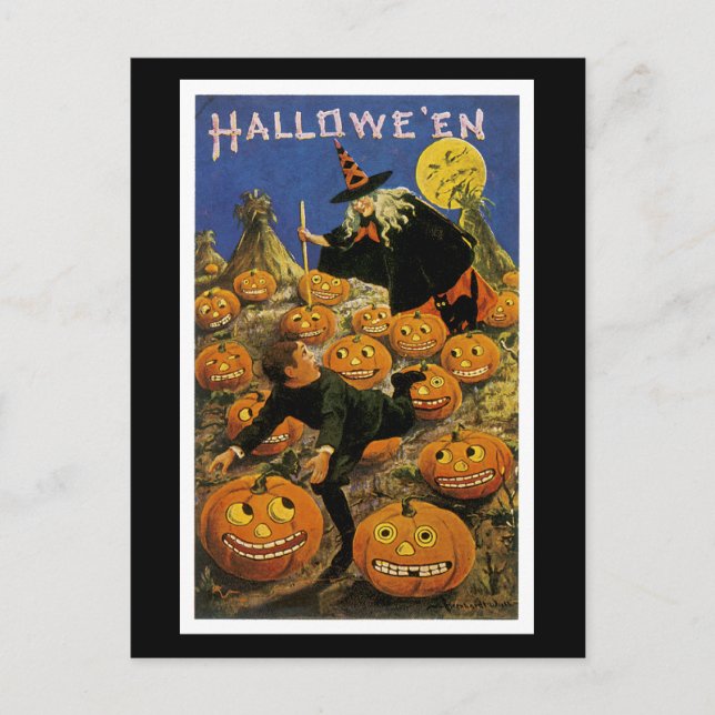 Carte Postale Nightmare du Citrouille d'Halloween (Devant)