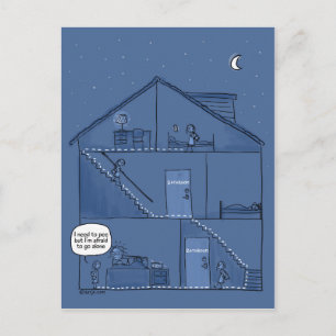 Carte Postale Nighttime Parenting Postcard