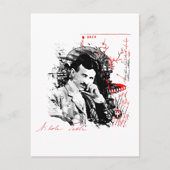 Carte Postale Nikola Tesla (Devant)