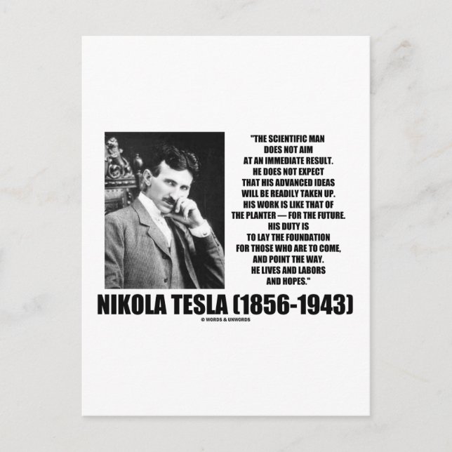 Carte Postale Nikola Tesla (Devant)