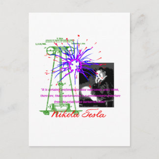 Carte Postale Nikola Tesla
