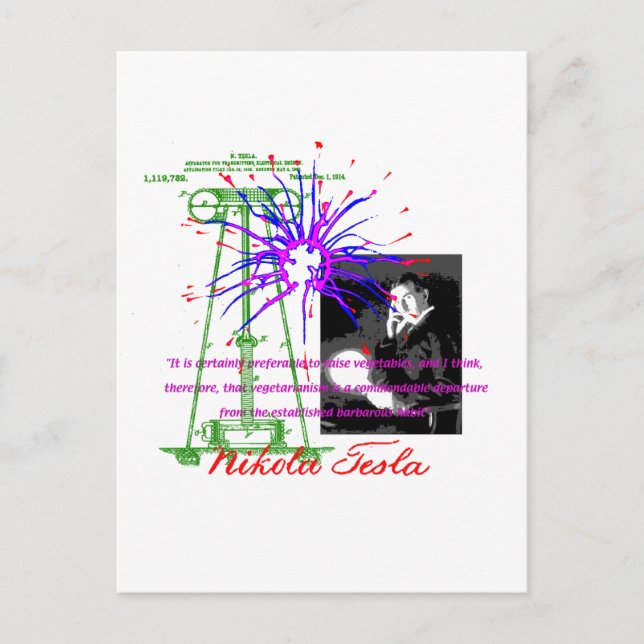 Carte Postale Nikola Tesla (Devant)