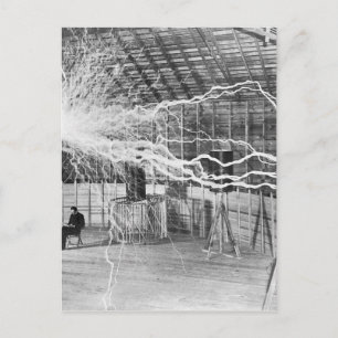 Carte Postale Nikola Tesla Electricity