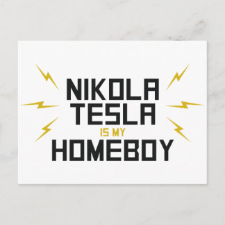 Carte Postale Nikola Tesla est mon garçon