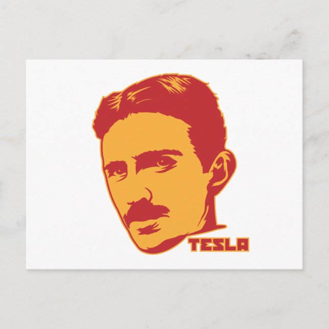 Carte postale Nikola Tesla Portrait (Devant)