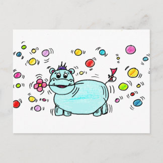 Carte Postale Nilpferd