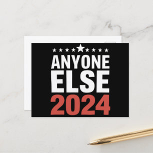 Carte Postale N'Importe Qui D'Autre Campagne Électorale 2024 Pol