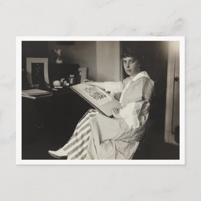 Carte Postale Nina Allender, caricaturiste, Parti National de la (Devant)