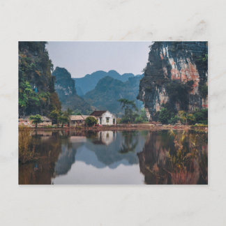 CARTE POSTALE NINH BINH, DELTA DE LA RIVIÈRE ROUGE, VIETNAM