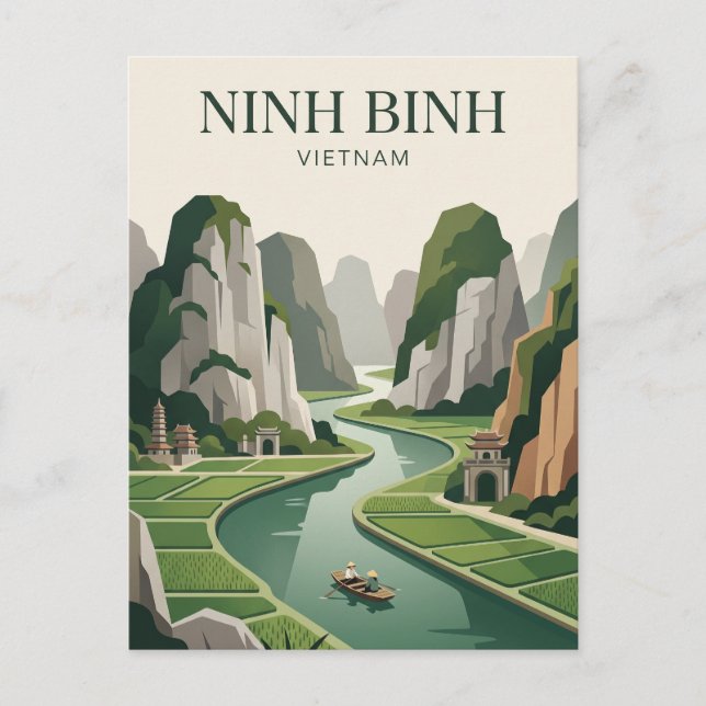 Carte Postale Ninh Binh Vietnam (Devant)