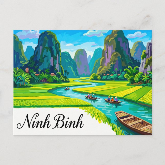 Carte Postale Ninh Binh Vietnam (Devant)
